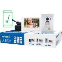 Aiphone AI-JOS-1FW Mobile-Ready Box Set with Flush-Mount Door Station 7" Video Intercom Kit (WiFi)