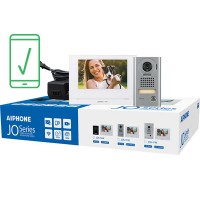 Aiphone AI-JOS-1VW Mobile-Ready Box Set with Surface-Mount Door Station 7" Video Intercom Kit (WiFi)